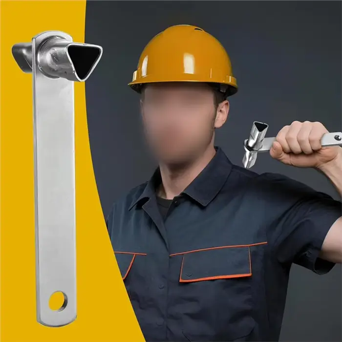 Clé triangulaire à 3 faces M12/M10 pour poteaux de barrière