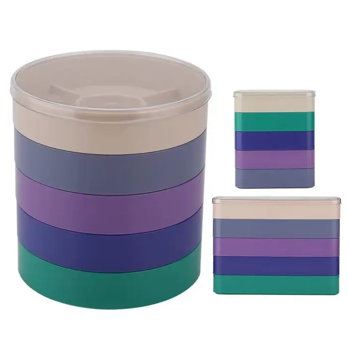 Boîte de rangement pour pièces de montre à 5 couches