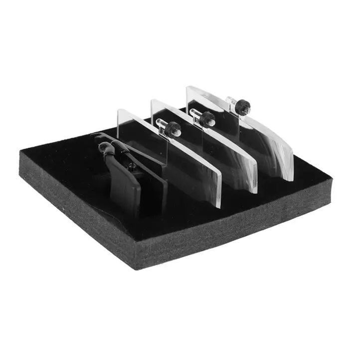 Loupe de Style lunettes grossissement 1,5x 2,5x 3,5x boîtier en plastique pince sur lunettes Type lo