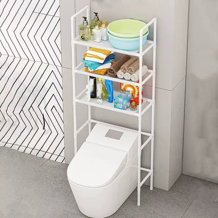 Étagère de rangement pour salle de bain à 3 niveaux