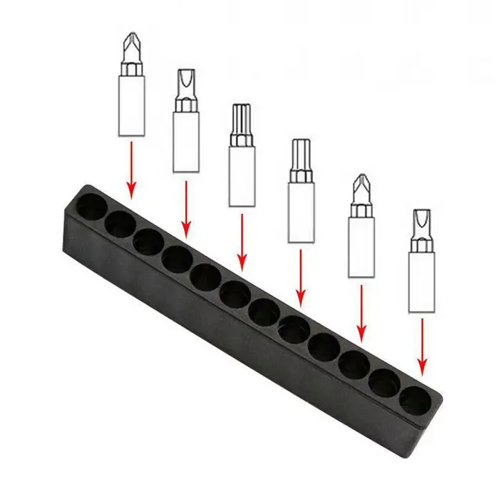 Boîte de rangement pour embouts de tournevis