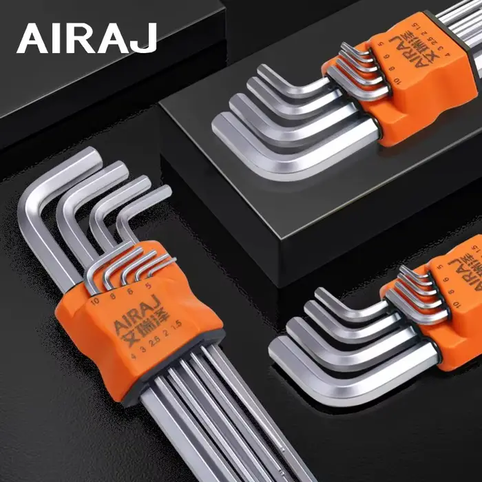 AIRAJ Allen Wrench Set Clé Hexagonale Multifonctionnel Bras Court Outil Clé Universelle