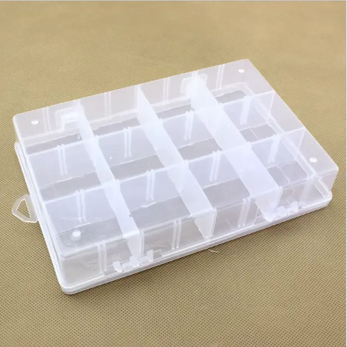 Boîtes de rangement en plastique détachables à 12 grilles multiples