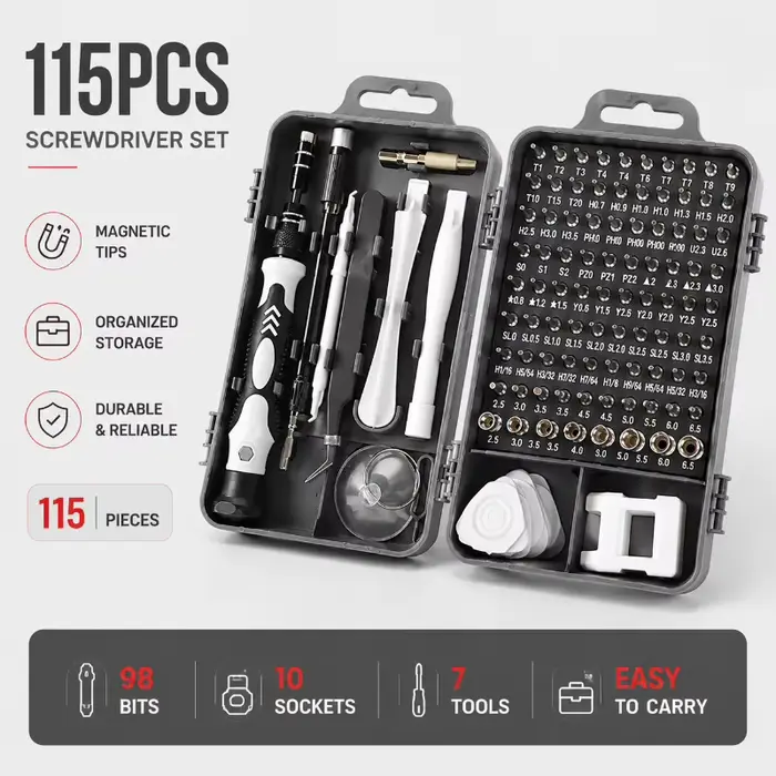 Jeu d'embouts magnétiques Torx Phillips