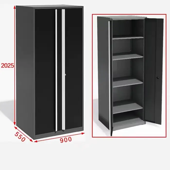 Armoire de rangement d'outils à porte unique de haute qualité - Matériau en acier avec tiroirs pour atelier et usine