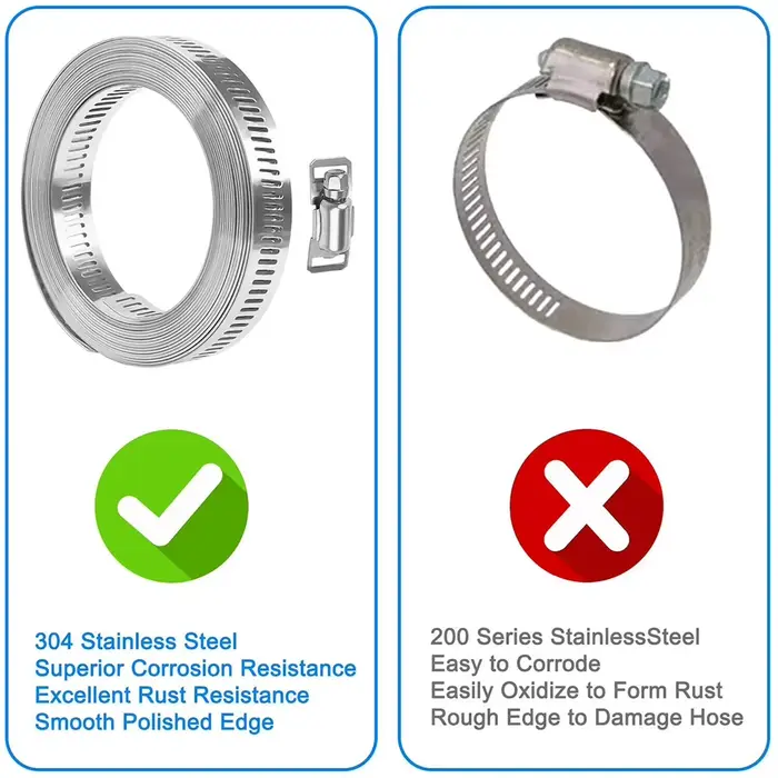 Grands colliers de serrage réglables de 9