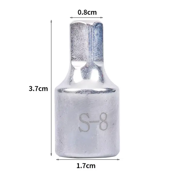 Clé professionnelle de 8 mm pour le retrait du bouchon de vidange d'huile carré