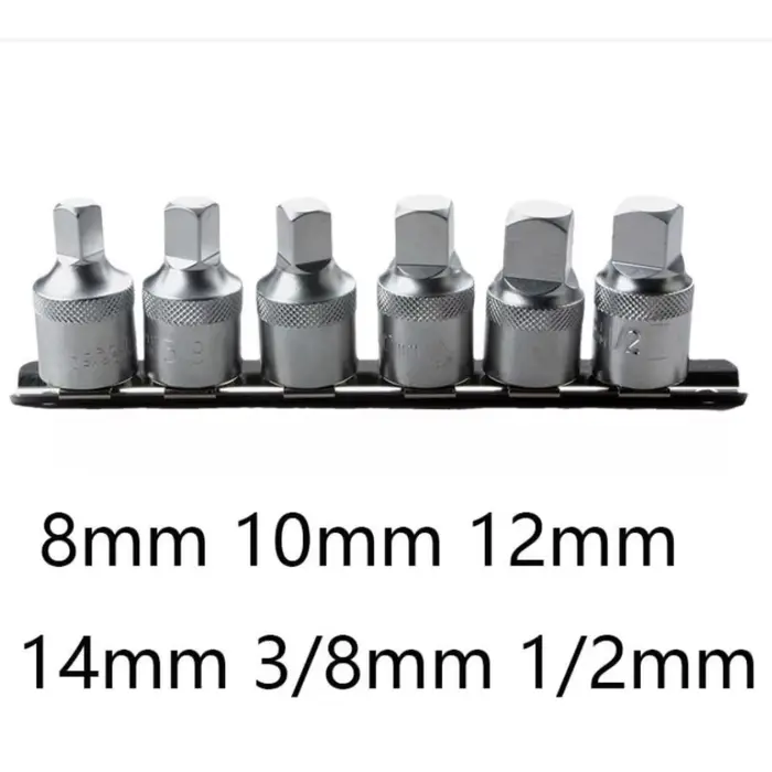 Clé à douille carrée 1/2 pouce pour bouchon de vidange d'huile, kit de réparation automobile, clé à 