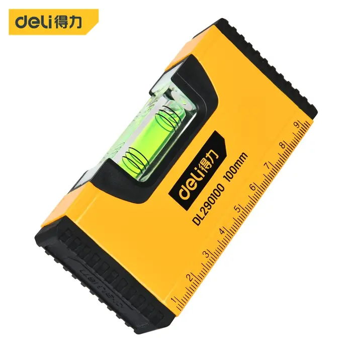 Deli – niveau de poche magnétique Portable de 100mm