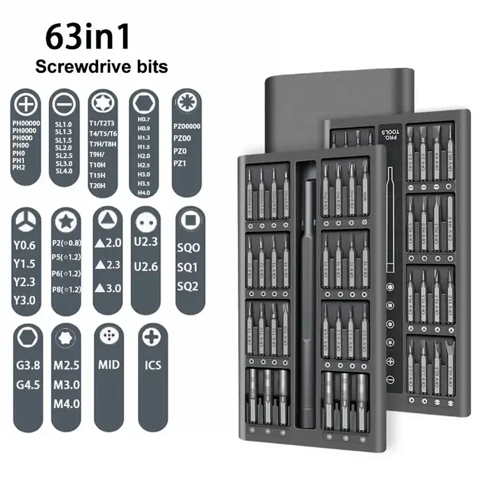 Kit de tournevis de précision pour ordinateur portable, Kit de tournevis magnétiques, petits tournev