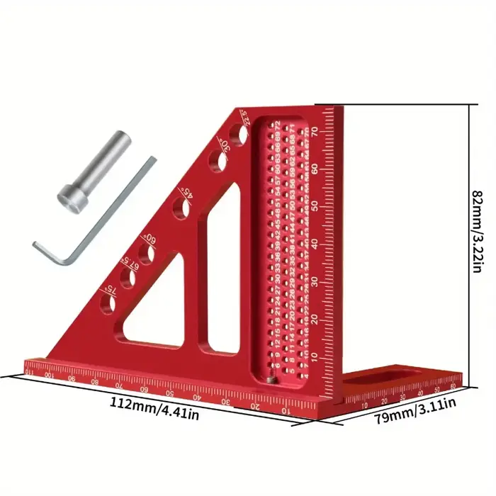 Règle de mesure 3D en alliage d'aluminium