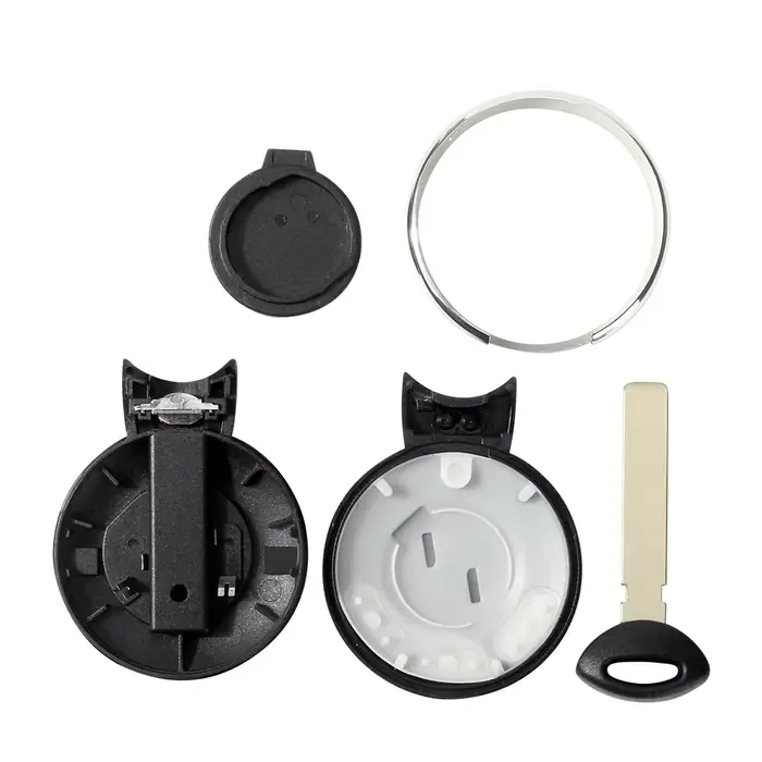 KEYYOU remplacement 3 boutons télécommande carte à puce voiture clé coque housse pour BMW Mini Cooper R56 2007-2014