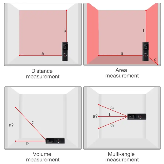 Mini télémètre Laser intelligent 40M/60M