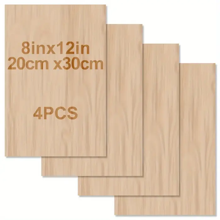 4/8/12/24/48 pièces de bois pour l'artisanat - 20*30 cm - contreplaqué de 2 mm d'épaisseur avec surf
