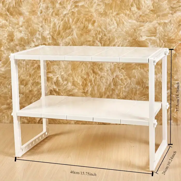 Étagère de rangement sous évier, rétractable, à deux niveaux, facile à assembler, étagère rétractabl