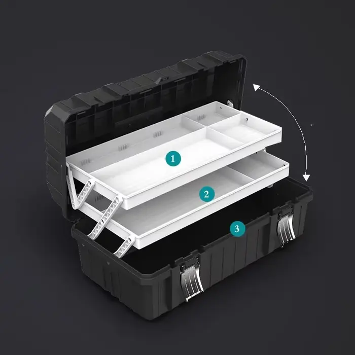 Boîte de rangement d'outils système professionnel