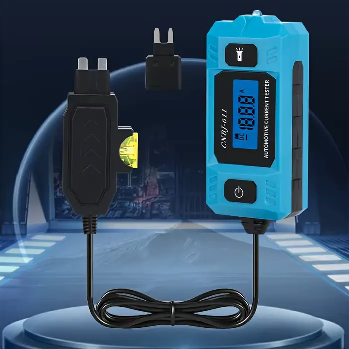 Testeur de circuit automobile, outil de diagnostic de fusibles, gamme 12V 0,01~19,99A, détecteur de 