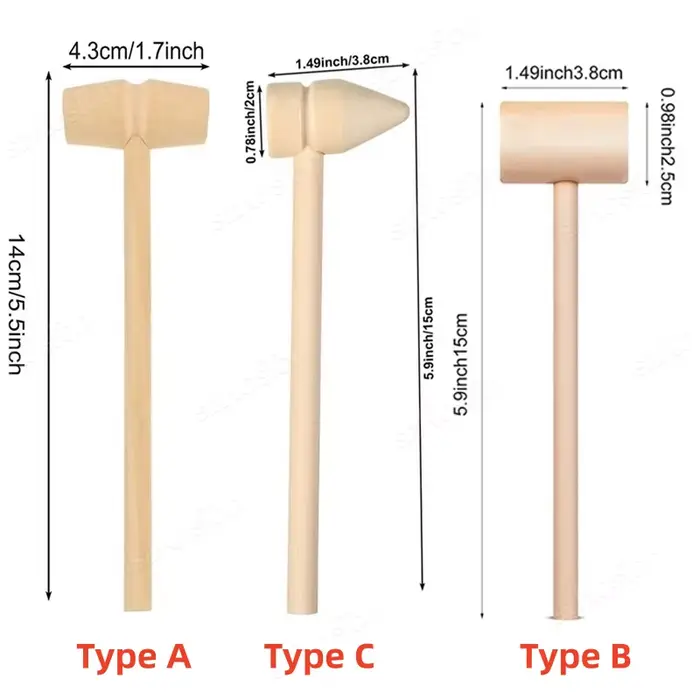 Mini marteau en bois, maillet