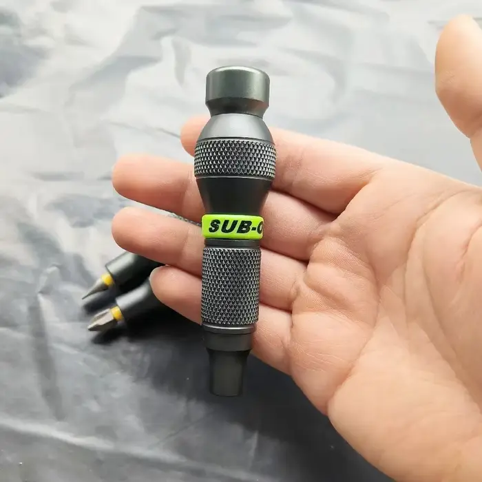 Poignée de précision en alliage d'aluminium pour tige, embouts de 1/4 pouces, Mini tournevis confort