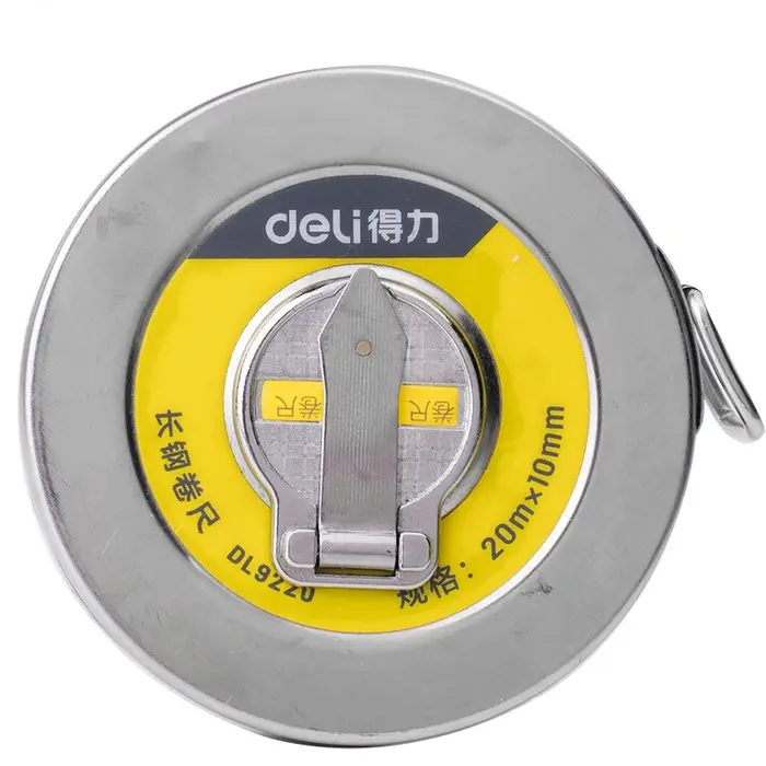 Deli – ruban à mesurer en acier de 10m/20m/30m de Long