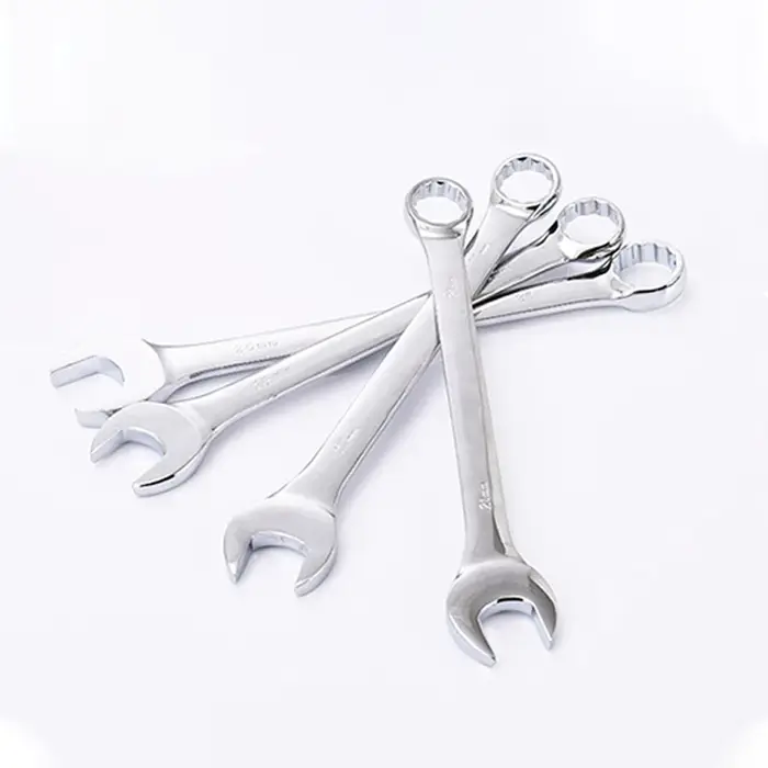 Clé à cliquet à extrémité ouverte en fleur de prunier à double usage, clés combinées 6MM-32MM, coupe