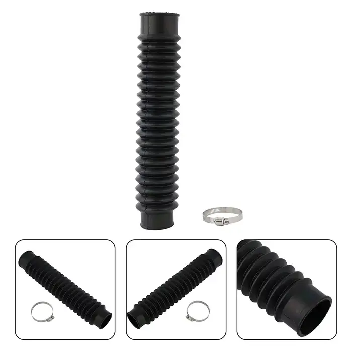 Tube de filtre à air flexible noir pour moto