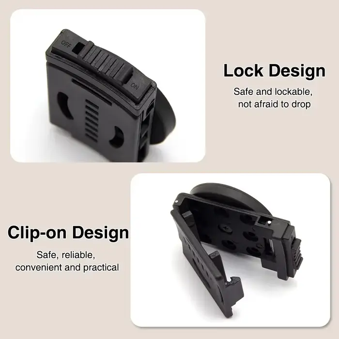 Clip de ceinture magnétique, enveloppe en caoutchouc Portable réglable avec forte ventouse pour vis,