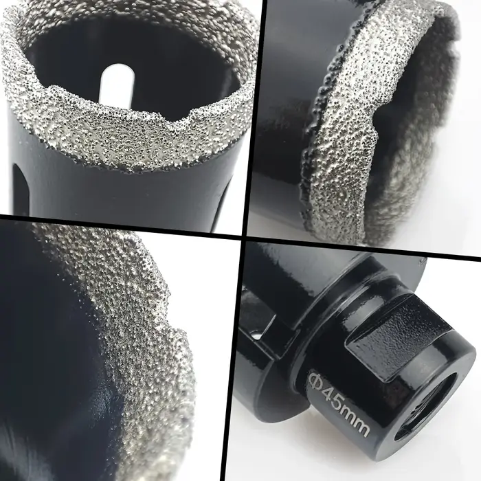 1 pièces M14 fil diamant sec brasé sous vide forage noyau de forage ensemble carreaux de porcelaine