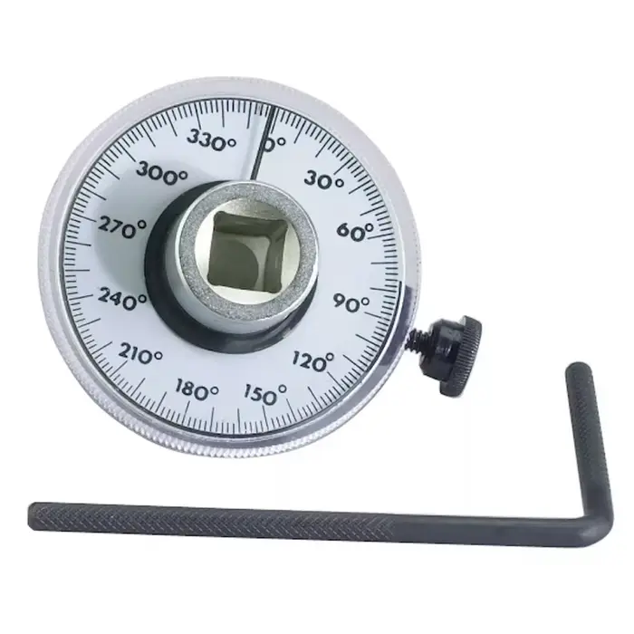 Clé dynamométrique en acier 1/2 pouce avec jauge d'angle de rotation à 360 degrés pour la mesure de couple