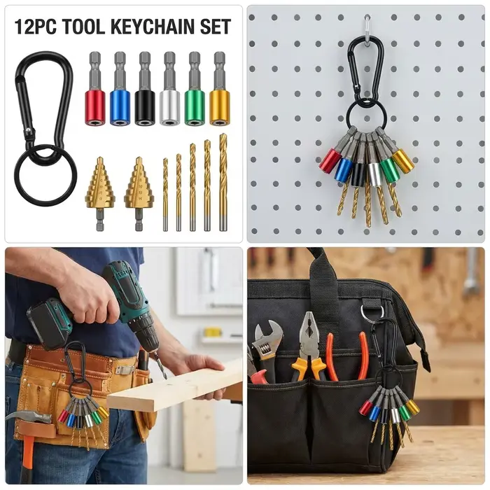 Lot de 12 embouts de tournevis avec support