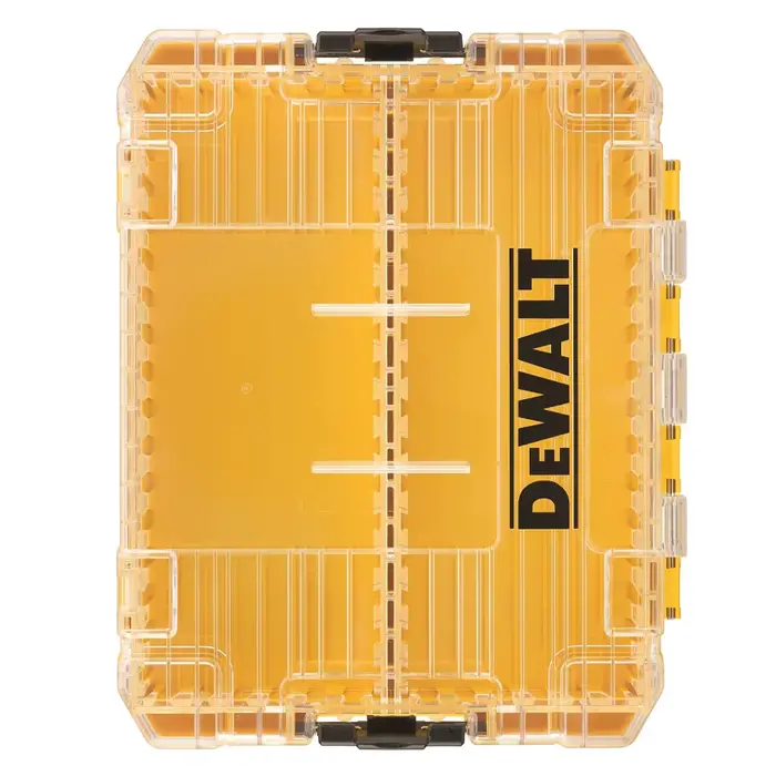 Dewalt DT70803 organisateur de petites pièces/boîte de rangement de pièces diviseurs amovibles avec couvercle en plastique Transparent pour accessoires