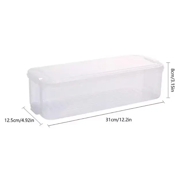 Support d'étagère T1 pour réfrigérateur de cuisine, boîte de rangement des aliments multicouches