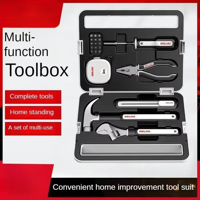 Coffret à outils domestique et automobile multifonctionnel de luxe A