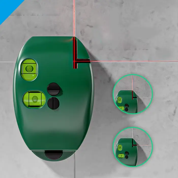 Niveau laser électronique haute précision à lumière puissante 90 degrés - Niveau à bulle pour ligne