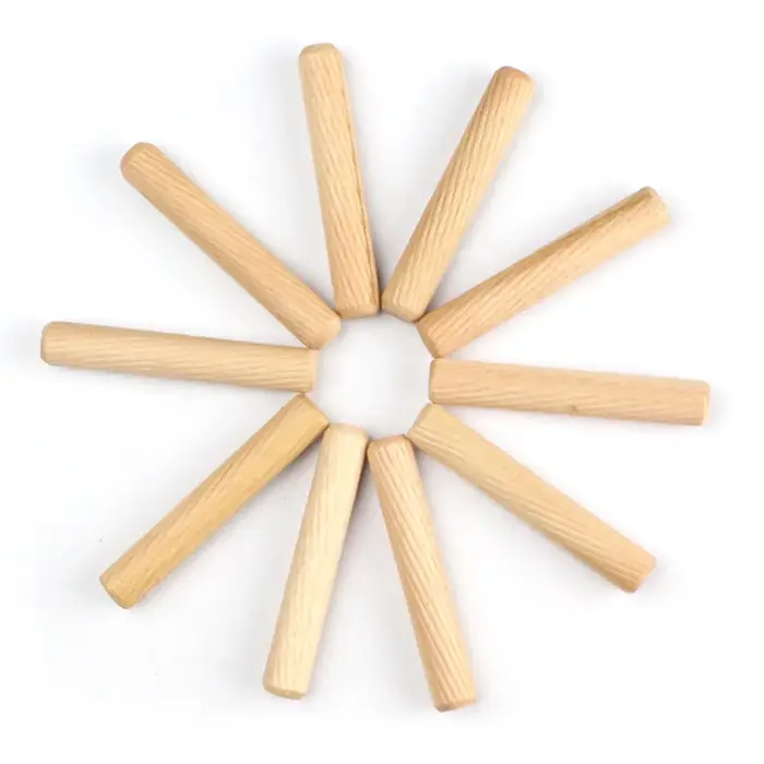 Lot de 50 goujons ronds en bois 6*40mm 8*40mm pour le bricolage de meubles et la menuiserie - Guide