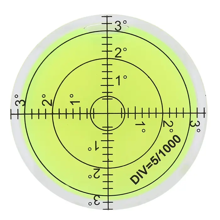 Bulle de petit niveau, outil de mesure de 60mm de diamètre, bulle de niveau ronde avec échelle pour