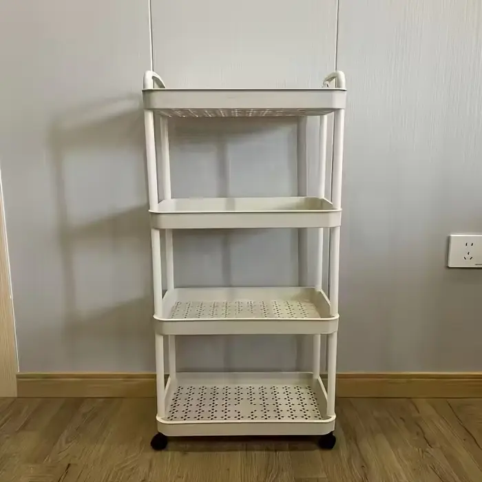 Étagère de rangement mobile pour véhicule à roulettes robuste à 2-5 niveaux