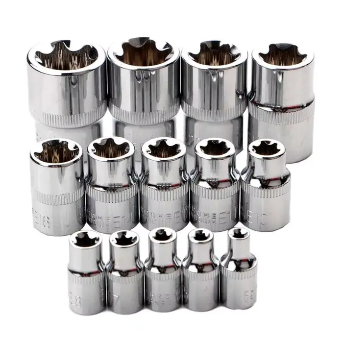 Jeu de douilles E-TORX 14 pièces-ensemble