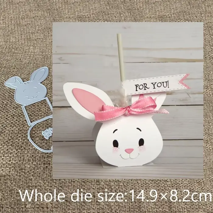 Nouveau Design artisanat métal découpe matrice mignon lapin boîte décoration scrapbooking Album papi