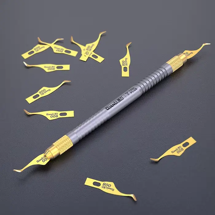 QianLi 007 008 009 011 couteau de Scalpel d'élimination de la CPU colle grattoir gaine BGA IC nettoy
