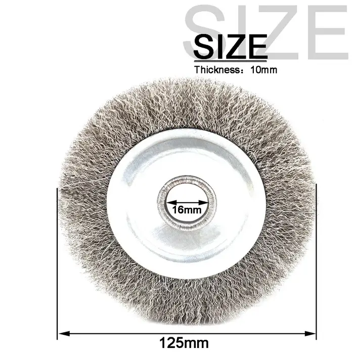 Brosses rondes en fil d'acier