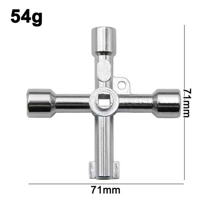 Tournevis multifonctionnel 4-en-1 portable en argent