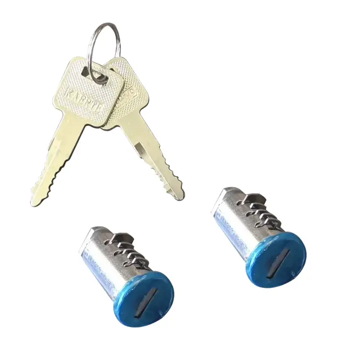 Ensemble de 4 serrures à baril pour barres de toit et 4 clés pour barres de toit et porte-cycles Thu