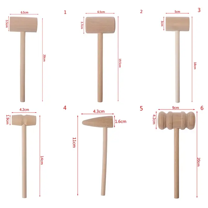 Marteau maillet en bois pour l'artisanat du cuir