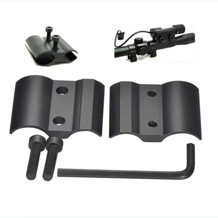 Support de serrage à Tube fixe noir pour lampe de poche télescope, support de pince universel pour I