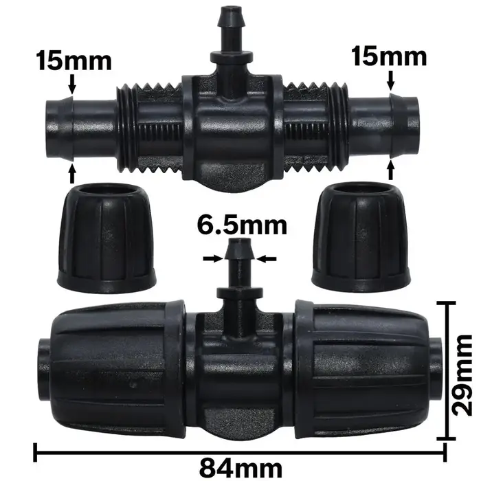 KESLA-Connecteur de tuyau en T avec verrouillage fileté, adaptateur d'eau d'irrigation de jardin ver