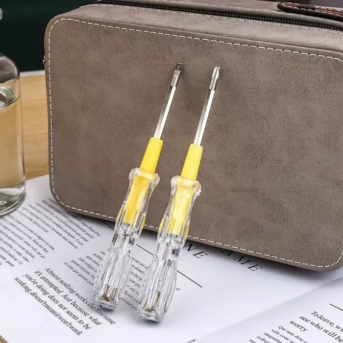 Stylo testeur 100-500V, détecteur tension, compteur, tournevis remplaçable à Double embout, testeur
