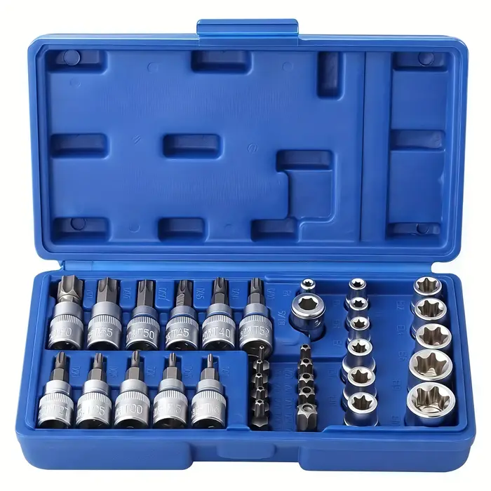 Jeu de 34 embouts Torx et douilles E-Torx