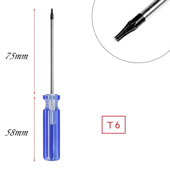 Jeu de tournevis Torx T6 T8 T9 T10, tournevis de sécurité Torx T8H TR9 TR10 Compatible avec la répar