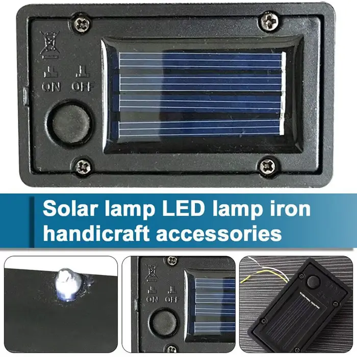 Boîtes de rangement à batterie solaire pour bricolage